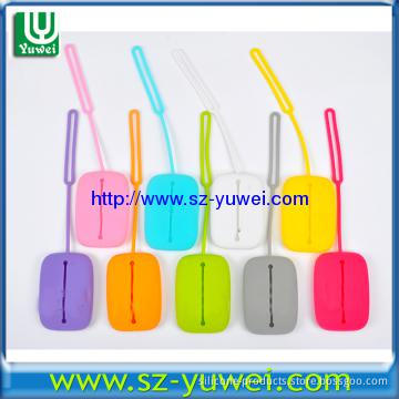 Soft Eco-friendly Silicone Card Holder with Keychain